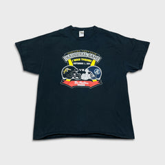 Vintage 2014 Bulletin Hamilton Tiger Cats CFL T Shirt Mens XL Black Sports Football Tee