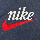 Nike Sportswear Heritage Hoodie Mens Large Blue Swoosh Pullover Hooded Sweater