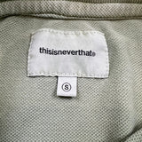 thisneverthat T Logo Polo Mens Small Green Short Sleeve Preppy Tee