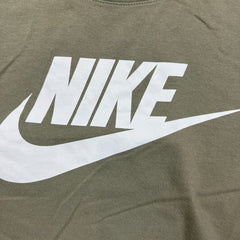 Nike Sportswear T Shirt Mens XL Gray Big Swoosh Graphic Short Sleeve Tee