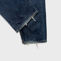 Vintage Y2K Levi's 505 Jeans Mens 36x30 Blue Regular Fit Straight Leg Dark Wash Denim Pants