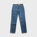 Vintage 90s Levi's 512 Jeans Mens 34x34 Blue Slim Fit Tapered Leg Medium Wash Pants