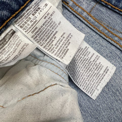 Levi's 510 Skinny Jeans Mens 34x30 Blue Light Wash Stretch Mid Rise Tapered Leg