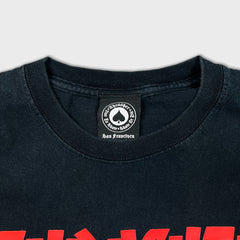 Thrasher Magazine T Shirt Mens Medium Black Skateboard Spell Out Graphic Tee