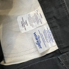 Vintage Y2K Wrangler Riggs Pants Mens 32x32 Black Ripstop Carpenter Double Knee