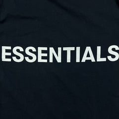 Fear of God Essentials Shirt Mens Large Black Boxy Graphic Long Sleeve Tee