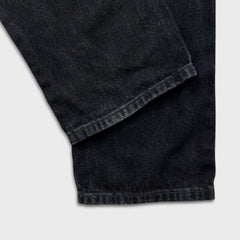 Levi's 505 Jeans Mens 30x30 Black Regular Fit Straight Leg Dark Wash Denim Pants