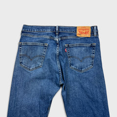 Levi's 505 Jeans Mens 34x30 Blue Regular Fit Straight Leg Medium Wash Denim Pants