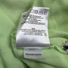 Burberry Golf Polo Shirt Mens Large Green Nova Check Tartan Cotton Preppy