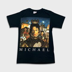 Vintage 2010 Michael Jackson T Shirt Mens Small Black King of Pop Memorial Tee
