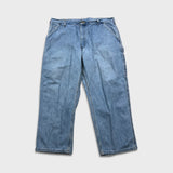 Carhartt B13 STW Jeans Mens 40x28 Blue Original Dungaree Fit Workwear Loose Baggy Pants