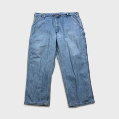 Carhartt B13 STW Jeans Mens 40x28 Blue Original Dungaree Fit Workwear Loose Baggy Pants