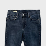 Levi's 511 Jean Mens 30x26 Blue Slim Fit Mid Rise Dark Wash Stretch Denim Pants