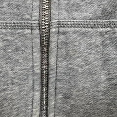 Nike Sportswear Hoodie Mens Medium Gray Swoosh Full Zip Hooded Sweater