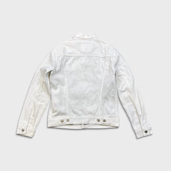 Levi's Type III Denim Jacket Mens Medium White Western Trucker