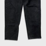 Vintage 90s Levi's 550 Jeans Mens 34x30 Black Relaxed Fit Tapered Leg Dark Wash Denim Pants