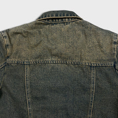 Vintage 90s Garam Debutant Japanese Denim Jacket Mens Medium Blue Sun Faded Trucker