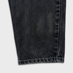 Vintage Levi's 550 Jeans Mens 34x30 Black USA Relaxed Fit Tapered Leg 90s Denim Pants