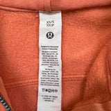 Lululemon Scuba Oversized 1/2 Zip Hoodie Womens XS Orange Hooded Sweater