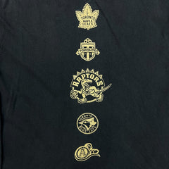 October's Very Own x Toronto Raptors Shirt Mens Large Black OVO NBA Long Sleeve