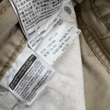 Levi's 510 Skinny Fit Jeans Mens 31x30 Beige Mid Rise Tapered Leg Khaki