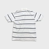 Vintage 90s Polo Ralph Lauren Shirt Mens Large White Pony Striped Short Sleeve