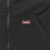 Dickies Genuine Jacket Mens Large Black Lined Workwear Hooded Windbreaker