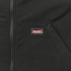 Dickies Genuine Jacket Mens Large Black Lined Workwear Hooded Windbreaker