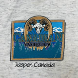 Vintage 90s Jasper Canada T Shirt Mens XL Gray Single Stitched Country Tee