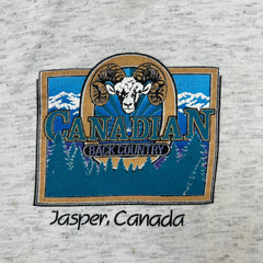 Vintage 90s Jasper Canada T Shirt Mens XL Gray Single Stitched Country Tee