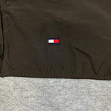 Vintage 90s Tommy Hilfiger 1/4 Zip Fleece Mens XL Gray Tommy Flag Jacket