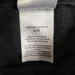 Vintage Y2K Adidas Sweatpants Mens Large Black 3 Stripes Spell Out Taper Leg Jogger