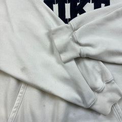 Nike Sportswear Hoodie Men Large White Center Swoosh Y2K Spell Out Hooded Sweatshirt