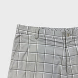 Nike Golf Shorts Mens Size 36 Gray Dri Fit Plaid Stretch Lightweight Pants