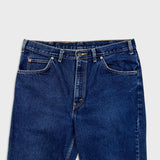 Vintage Y2K Levi's 619 Jeans Mens 36x25 Blue Straight Orange Tab Dark Wash Denim Pants