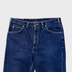 Vintage Y2K Levi's 619 Jeans Mens 36x25 Blue Straight Orange Tab Dark Wash Denim Pants
