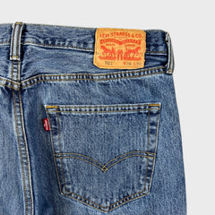 Levi's 501 Jeans Mens 36x30 Blue Original Fit Straight Leg Medium Wash Denim Pants