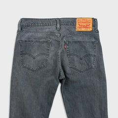 Levi's 511 Jeans Mens 32x30 Gray Slim Fit Stone Wash Stretch Mid Rise Denim Pants