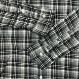 Polo Ralph Lauren Plaid Shirt Mens Medium Gray Button Up Slim Fit Long Sleeve