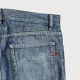 Diesel Service Spa Jeans Mens 33x32 Blue Medium Wash Straight Leg Denim Pants