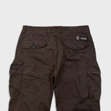 G-Star Raw 3301 Pants Mens 36x30 Brown 3D Straight Relaxed Utility Cargo Trouser
