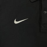 Nike Sportswear Polo Shirt Mens Large Black Pique Cotton Golf Short Sleeve