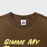 Vintage Y2K Tim Hortons T Shirt Mens XL Brown Gimmie My Timmies Coffee Graphic Tee