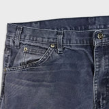 Dickies Pants Mens 36x32 Blue Faded Wash Carpenter Hammerloop Workwear Canvas Pants