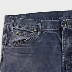 Dickies Pants Mens 36x32 Blue Faded Wash Carpenter Hammerloop Workwear Canvas Pants