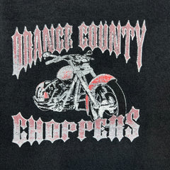 Vintage 2003 Orange County Choppers T Shirt Mens Large Black Faded Distress Bike Tee