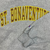 Vintage Y2K Champion Sweatshirt Mens Medium Gray St Bonaventure Authentic Athletic Pullover