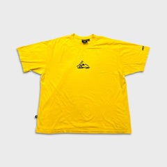 Vintage Y2K Ski Doo T Shirt Mens 2XL Yellow Snowmobile Graphic Short Sleeve Tee