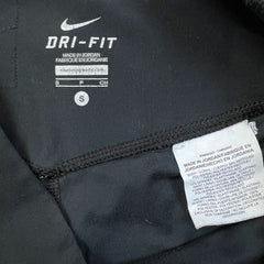 Nike Leggings Pants Womens Small Black Dri Fit Swoosh Low Rise Yoga Athletic