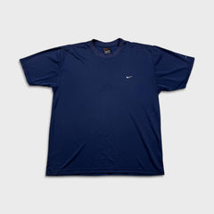 Vintage 90s Nike Sportswear T Shirt Mens Large Blue USA Swoosh Athletic Tee